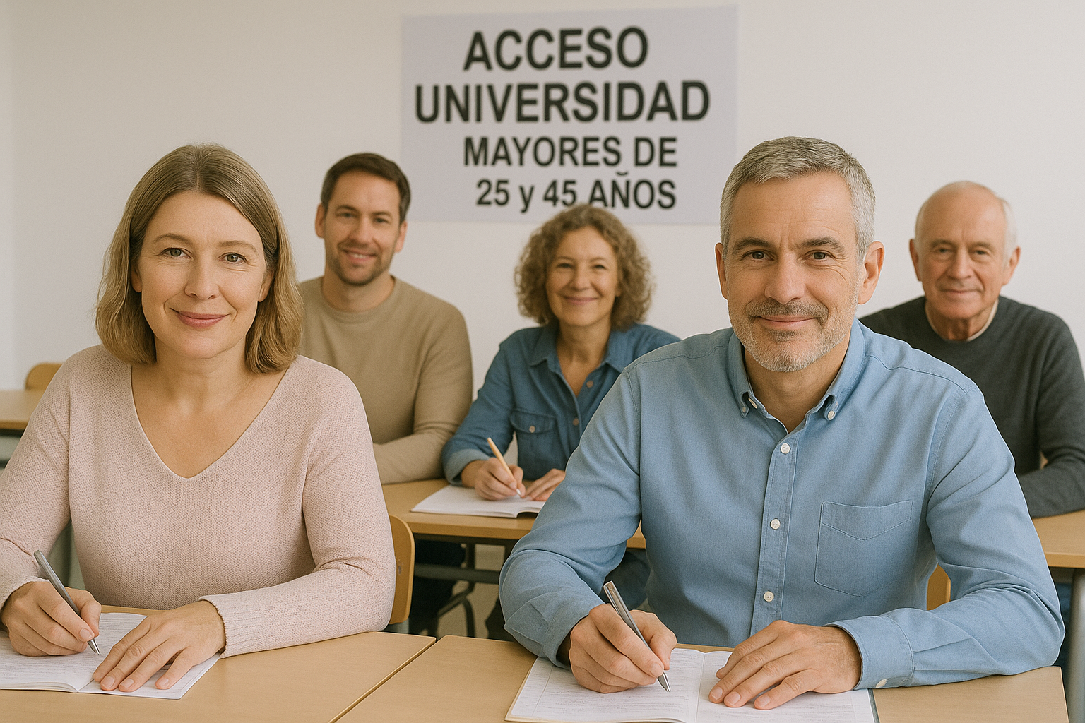 Acceso a la universidad 25 y 45 años